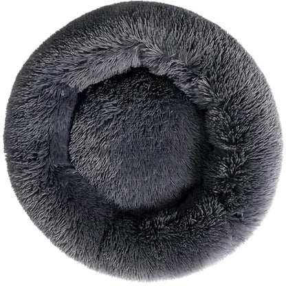 Large Cat Bed Round Dog Bed Warm Pet Beds Large Rabbit Pillow Calming Donut Ferret Beds Pillow Pet Kitten Bed Suit for 8KG Pet