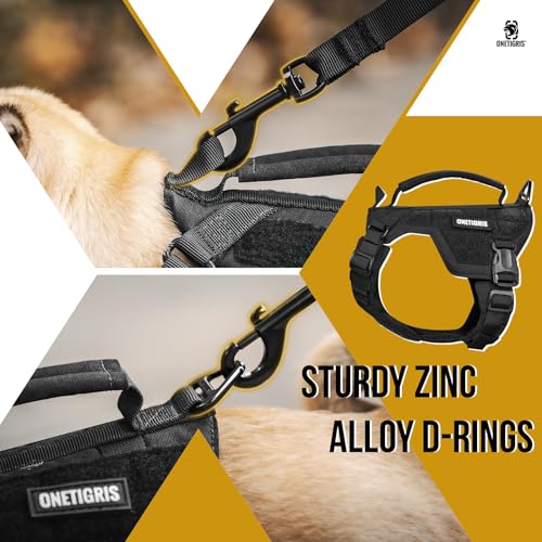 OneTigris Dog Harness Extra Small Puppy Harness, No-Pull Dog Leash Set, Adjustable Soft Padded Vest, No-Choke Pet Vest with Easy Control Handle for Small Dogs(Black, XXS) - color: Black, size: XXS