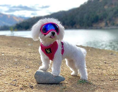EcoBark Dog Harness - Eco-Friendly Soft Over the Head Harness Vest - Toy Breed Dog Harness - Small Mesh Vest for Puppies & Little Dogs (Small, Pink) - color: Pink
