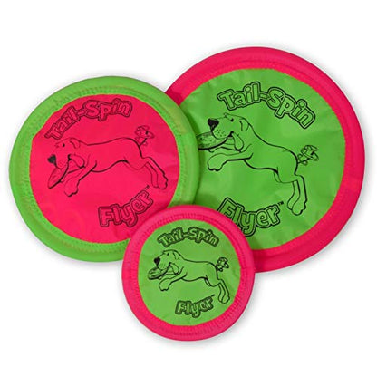 Chuckit! Petmate Booda Tail-Spin Flyer Floating Dog Frisbee, Multi, 10-Inch - size: 10-Inch