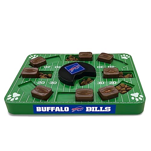 Pets First NFL Buffalo Bills Puzzle Toy, Puzzle Treat Dog Toy, Interactive Dog Treat Toy, Dog Puzzle - color: BUFFALO BILLS, size: Standard
