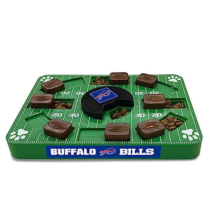 Pets First NFL Buffalo Bills Puzzle Toy, Puzzle Treat Dog Toy, Interactive Dog Treat Toy, Dog Puzzle - color: BUFFALO BILLS, size: Standard