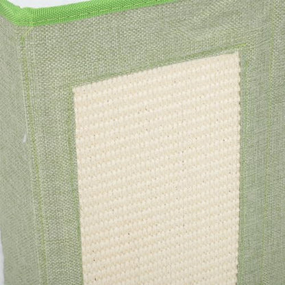 Foldable Cat House, 2 Layer Collapsible Kitten House Multifunctional Cat Cave Bed Soft Cat Scratcher House, Cat Bed Cave Cat Cubes Cat Hideaway for Indoor Cats(Light Green) - color: Light Green
