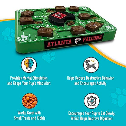 Pets First NFL Atlanta Falcons Puzzle Toy, Puzzle Treat Dog Toy, Interactive Dog Treat Toy, Dog Puzzle - color: ATLANTA FALCONS, size: Standard