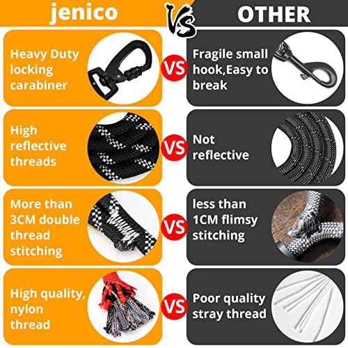Rope Dog Leash 6 FT: Heavy Duty Leashes with Swivel Lockable Hook Reflective Threads Bungee and Padded Handle - Dog Lead for Large Small Medium Dogs Outside Walking Hiking Blue - color: Blue, size: 6ft*1/2''