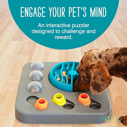 Messy Mutts Flip'n Slide Puzzler, Medium, 12.5" x 12.5", Grey - size: Medium