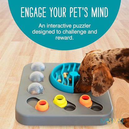 Messy Mutts Flip'n Slide Puzzler, Medium, 12.5" x 12.5", Grey - size: Medium