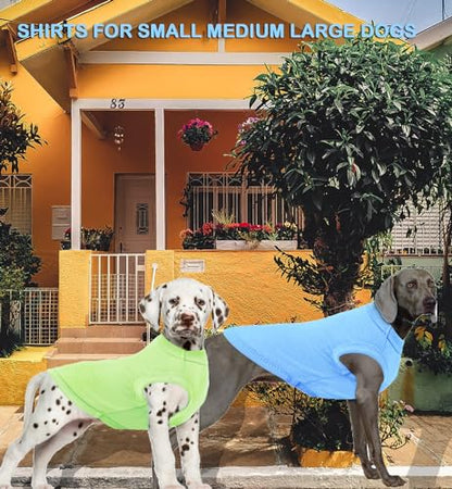 Dog Lightweight Shirts,Cool Dog Summer T-Shirts,Soft Pet Shirt Sleeveless Blank Clothes,Chihuahua Costumes for Puppy Kitty Cats Dogs,2 Pack,XS Blue Green - color: Blank Blue Green, size: X-Small