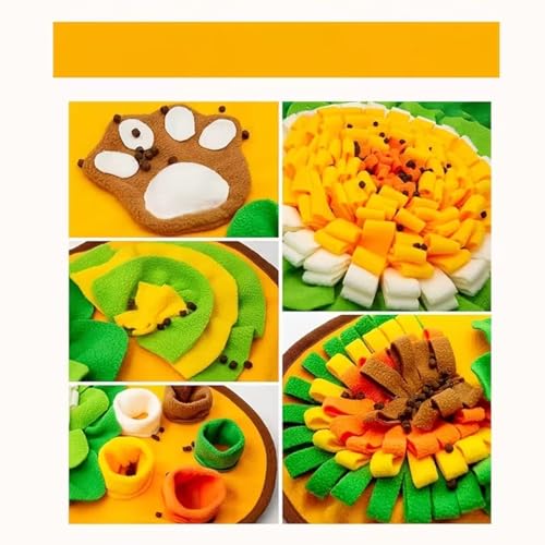 Dog Snuffle Mat, Interactive Foraging Toy for Small to Medium Dogs, Slow Feeding Puzzle Mat to Encourage Natural Foraging Instincts - color: Green