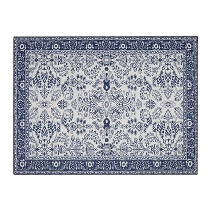 Lovewag Pets Washable Cat Litter Mat 2 PCs - Keep Litter Off Your Floors, Gentle on Paws, 36x48 Inches Large Size, Waterproof Non-Slip Reusable Compatible with Cat Box (Indigo Garden) - color: Indigo Garden, size: 36x48 inches (Pack of 2)