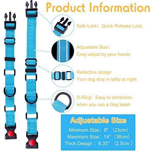 6 Pcs Multicolor Nylon Martingale Dog Collar Adjustable Martingale Collar with Buckle Small Training Collar for Dogs Puppy Collar for Dogs Puppy Training
