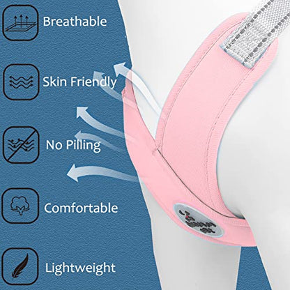 Dog Harness Pet X Frame No Pull Step-in Harnesses with Leash Set, Adjustable Reflective Choke Free Puppy with Padded Vest for Small, Medium Dogs and Cats Walking Training - color: Pink, size: Small
