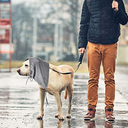 Geyoga 2 Pieces Waterproof Dog Snood Dog Neck and Ears Warmer Reflective Neck Ear Scarf Snood Headband Scruff Winter Headwear(Large) - size: Large