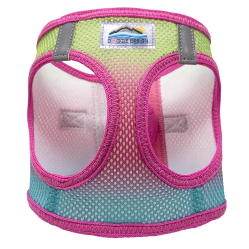 Doggie Design No Choke Dog Harness - Simple Step-in and Go Dog Vest for Small, Medium, and Large Breeds - Breathable Mesh Polyester Pet Harness - Cotton Candy - XXS - color: Cotton Candy, size: XX-Small