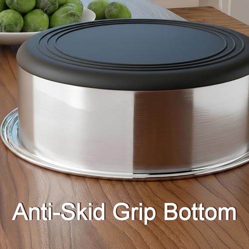 WEDAWN Deep Stainless Steel Non-Skid Dog and Food Bowls, Each Holds Up to 4 Cups, Set of 2 Packs(6.9 x 2.2 Inches) - color: Black, size: 4 Cup for Small Pet