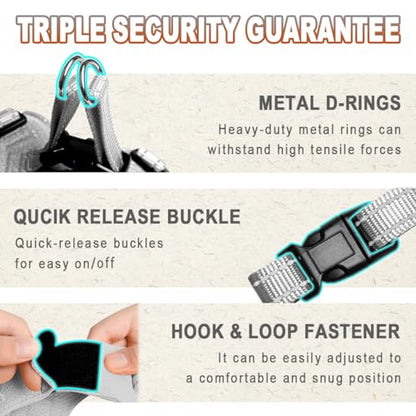 Dog Harness Step in Dog Vest Harness, Reflective Adjustable Puppy No Pull Harness Breathable Soft for Small and Medium Dogs Cats, Grey, XS - color: Grey, size: X-Small