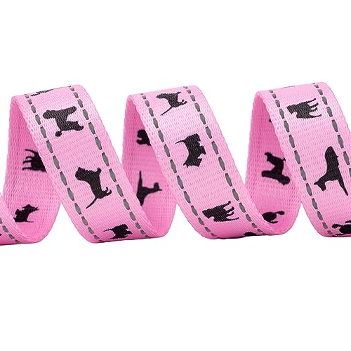 EcoBark Teacup Dog Leash - Soft & Reflective Toy Breed Leashes with Padded Handle - Strong & Durable - Training and Pulling for Tiny & Small Dogs (Baby Pink) - color: Baby Pink, size: 6 ft x 5/8 in - Thinnest Width