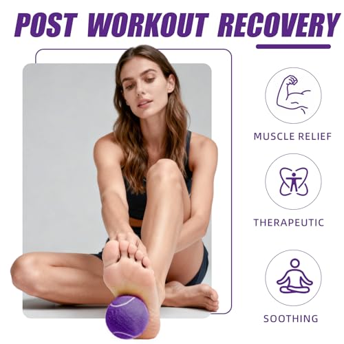 PoyPet 16-Pack Tennis Balls Bulk for Practice,Training and Beginners | Ideal for Dog Fetch,Chew and Play - color: Purple