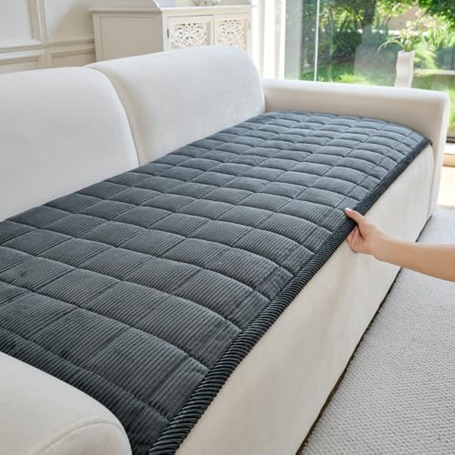 Couch Covers for Dogs Washable, 27.6"x70.9" Non Slip Couch Covers for Loveseat Sofa Pet Friendly, Soft Fuzzy Sofa Covers for Pet, Dog Couch Cover Furniture Protector(1PC,Dark Grey) - color: Dark Grey, size: 27.6"x70.9"