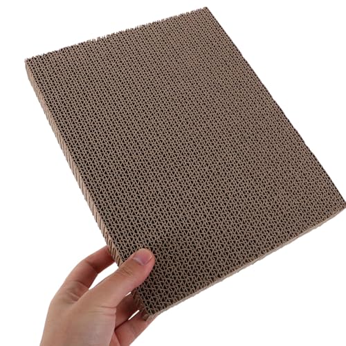 2pcs Replaceable Cat Scratcher Cardboard Refill High-Density Corrugated Cat Scratch Mat 29x20x3cm for Claw Grinding and Play