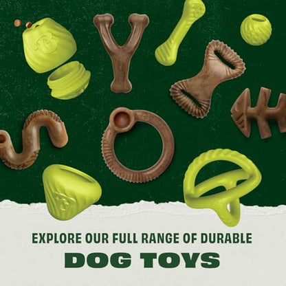 Benebone Natural Rubber Dog Bone Chew Toy, Natural Rubber - size: 1 Pack, style: Bone