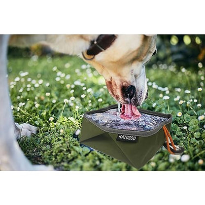 Travel Dog Bowls, 2 Pack 60oz Collapsible Dog Bowls, Portable Food and Water Bowls for Walking, Camping, and Traveling, Suitable for Food and Water