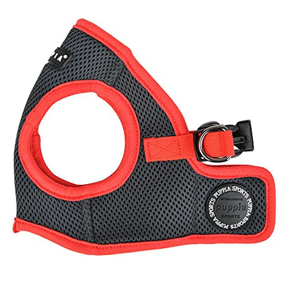 Puppia Soft Vest Dog Harness II Mesh Step-in All Season No Pull No Choke Walking Training for Small & Medium Dog - Grey - S - color: GREY, size: Small