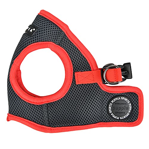 Puppia Soft Vest Dog Harness II Mesh Step-in All Season No Pull No Choke Walking Training for Small & Medium Dog - Grey - L - color: GREY, size: Large