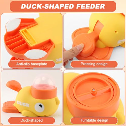 Pet Treat Dispenser Toy, Duck-Shaped Interactive Dog Puzzle Slow Feeder Toy for Small Medium Dogs and Cats, Promotes IQ Training and Entertainment Reduces Bloating Anti-Gulping