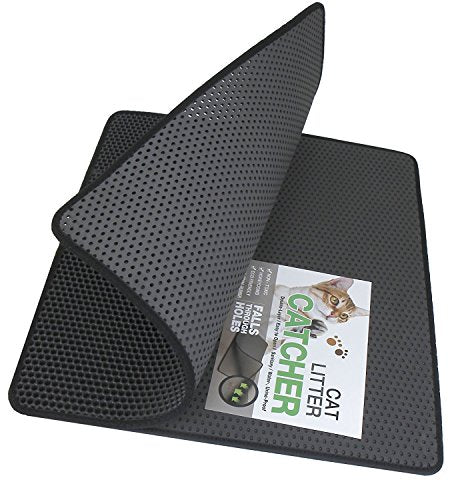 Double-Layer Honeycomb Cat Litter Mat -XL Size (28" x 23"), Litter-Trapping