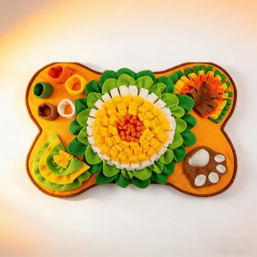 Dog Snuffle Mat, Interactive Foraging Toy for Small to Medium Dogs, Slow Feeding Puzzle Mat to Encourage Natural Foraging Instincts - color: Green