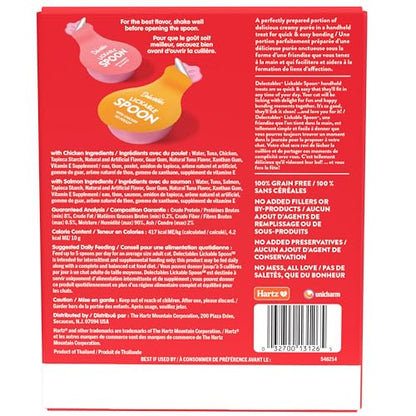 Delectables Lickable Spoon Handheld Wet Cat Treats Made with Real Chicken & Salmon, Quick & Easy Creamy Puree, Mess Free, Grain-Free, No Added Fillers, No by-Products, Variety Pack, 20ct - size: 0.35 Ounce (Pack of 20)