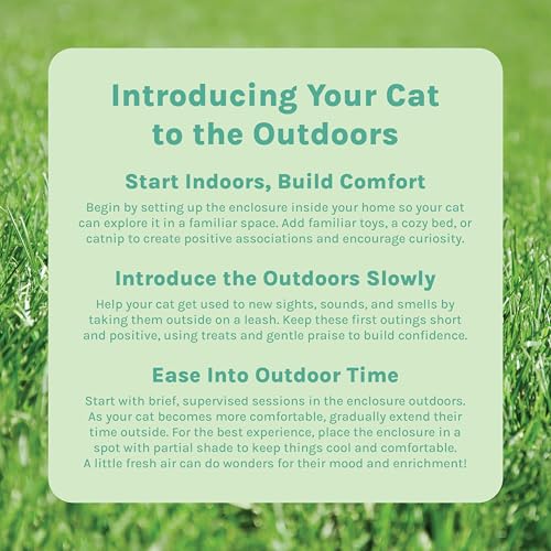 Kitty City Outdoor Catio Furniture and Play Kits for Cats, Play Tent - color: G) A-Frame Tent