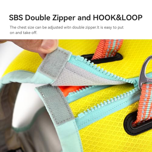 SGODA Dog Cooling Vest Harness Cooler Jacket Yellow XX-Small - color: Yellow, size: Xx-small Chest 12-14"