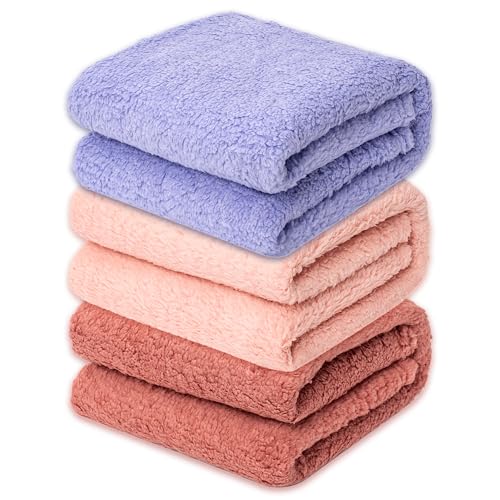 3 Blankets, Dog Cat Pet Blanket, Soft Warm Fleece, for Puppy, Small Dogs or Kitten, Cats, Plush Fuzzy Blanket for Bed, Sofa, Travel (32" x 24", 3/Pack, Lavender+Pink+Dark Pink) - color: Lavender+pink+darkpink, size: 32"L x 24"W , 3/Pack