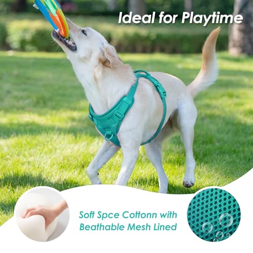 No Pull Dog Harness, Puppy Vest with Front Clip for Small Medium Large Sized Dog(MARRS Green,XL) - color: MARRS Green, size: XL(Neck:24.8-38.6", Chest:29.1-45.3")