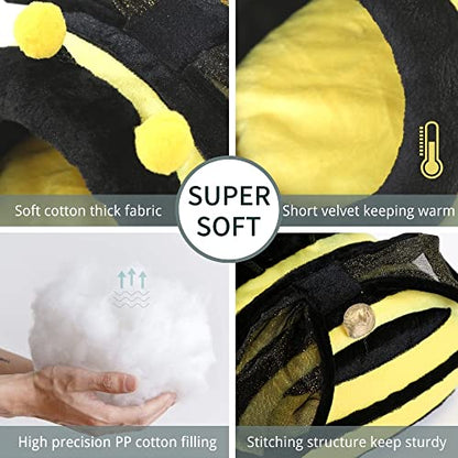 Bunny Hedgehog Guinea Pig Bed Accessories Cage Toys Bearded Dragon House Hamster Supplies Habitat Ferret Rat (XL, Bee) - color: 4-Bee, size: XL