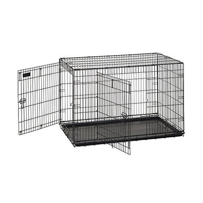 Precision Pet Products Two Door Great Crate Wire Dog Crate, 48 Inch, For Pets 90-125 lbs, With 5-Point Locking System - size: 48.0"L x 30.0"W x 32.0"H