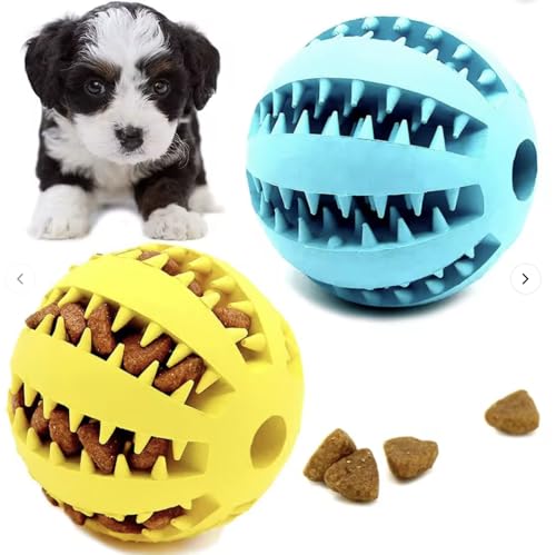 Emerald Paws Magic Rolling Dog Ball (Pack of 2) – Fun Interactive Treat Dispenser and Slow Feeder Toy for Active Dogs