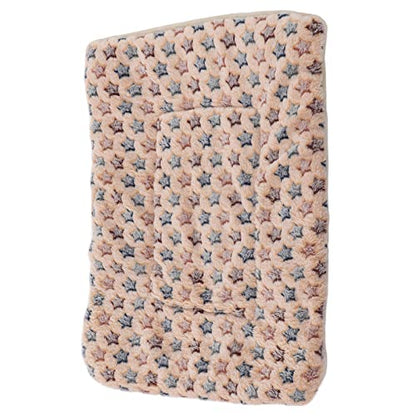 Warm Dog Blanket for Winter | Soft Flannel & Fleece Pet Bed Mat | Cozy Sleeping Blanket for Dogs/Cats/Small Pets | Machine Washable, Portable (XL Size 100 * 75CM) - size: XL size 100*75CM