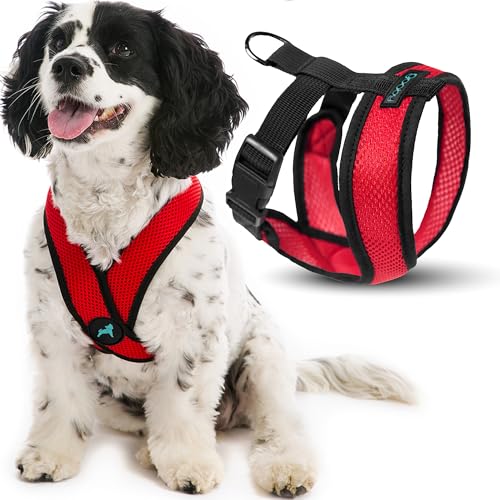 Gooby Comfort X Harness, Red, Small Chest (11.75-15.5") - color: Red, size: Small Chest (11.75-15.5")