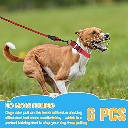 6 Pcs Multicolor Nylon Martingale Dog Collar Adjustable Martingale Collar with Buckle Small Training Collar for Dogs Puppy Collar for Dogs Puppy Training