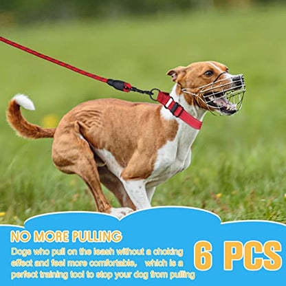 6 Pcs Multicolor Nylon Martingale Dog Collar Adjustable Martingale Collar with Buckle Small Training Collar for Dogs Puppy Collar for Dogs Puppy Training