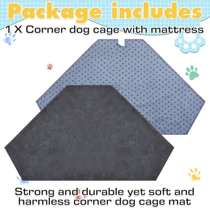 Fanfanwin 52 Inch Medium Waterproof Dog Crate Mat, Soft Plush Pet Blanket for Large Dogs, Non-Slip Crate Liner, Machine Washable (Only Mat) - size: 52 Inch