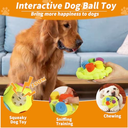Romicta Snuffle Ball for Dogs, Interactive Dog Toys, Encourage Natural Foraging Skills, Slow Food Training to Relieve Boredom and Energy, Dog Chew Toys for Aggressive Chewers, Puzzle Toys for Dogs