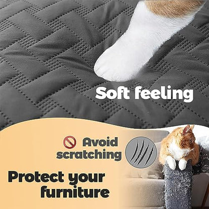 gogobunny 100% Double Sided Waterproof Dog Blanket Soft Pet Bed Cover Reversible Protect Furniture Couch Sofa Car for Puppy Cat Kids (Dark Grey/Light Grey, 30x70 Inch (Pack of 1)) - color: Dark Grey/Light Grey, size: 30x70 Inch (Pack of 1)