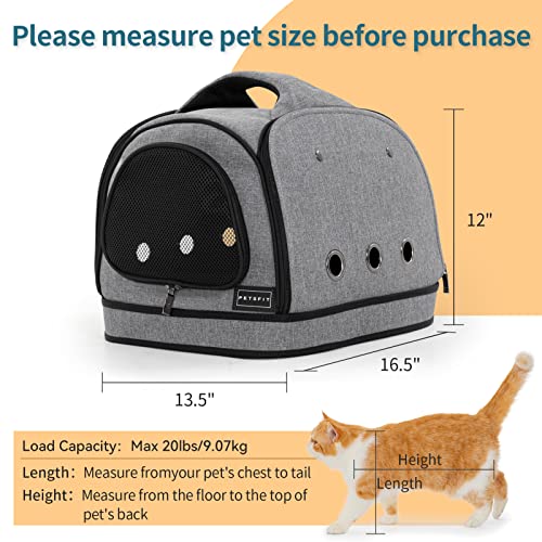 Petsfit Dog Travel Crate Small Design, Soft Sided Small Dog Kennel & Cat Kennel, Fit for Approved Travel, Camping, Outdoor Use