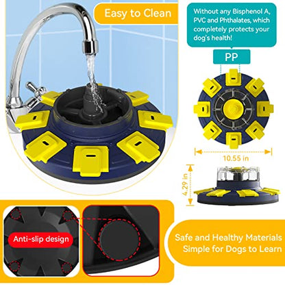 Dog Treat Puzzle Slow Feeder Toys, Dog Food Treat Dispenser/Slow Feeder/Interactive Enrichment Toys for Large/Medium/Small Dogs, Puppy Boredom Buster and Mentally Stimulating, Level 2 in 1 - color: Puzzle Toy 2 in 1