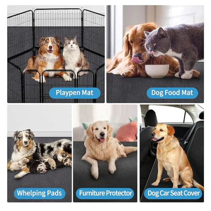 Kennel Pad Dog Crate Mat Liner, Absorbs Urine, Waterproof, Non-Slip, Washable Puppy Pee Pad for Kennel Training - Under Pet Cage to Protect Floors, Thin Cut to Fit Design (42" x 28" - 1 Pack ) - size: 28" x 42" - 1 Pack