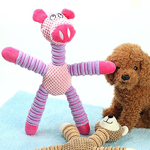 Chew Toys for Dogs, Durable Fabric Soft Heavy Duty Dog Toys Small Dogs,Interactive Cute Indestructible Heavy Duty Dog Toy for Puppy Small Medium Breeds Teething Anxiety Relief Playing Home Indoor - color: Purple